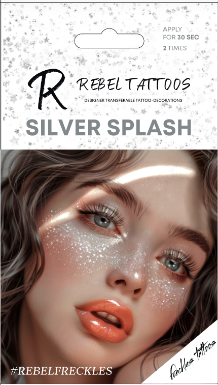 Reble Tattoos freckles "SILVER SPLASH"