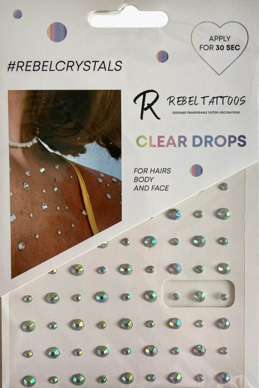 Crystals for hair, body and face "CLEAR DROPS"
